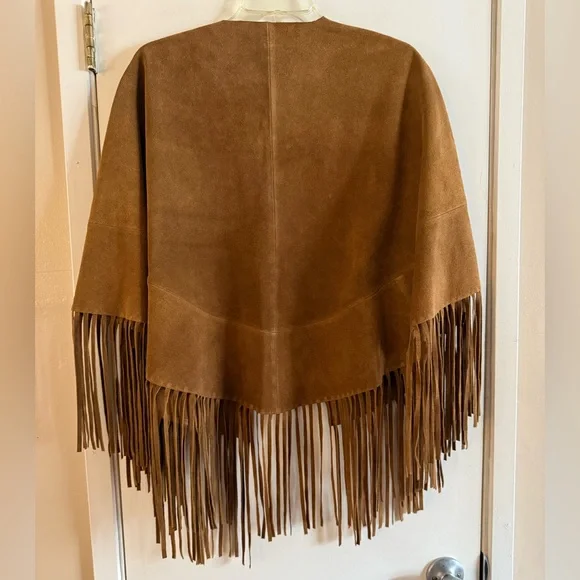 Free People Fire Nights Suede Shawl